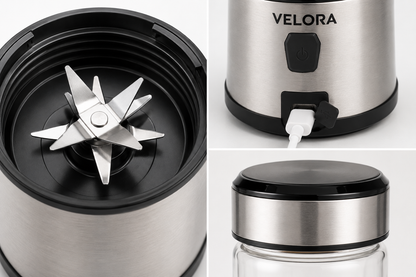 Portable Cordless Blender | Velora USB C Rechargeable