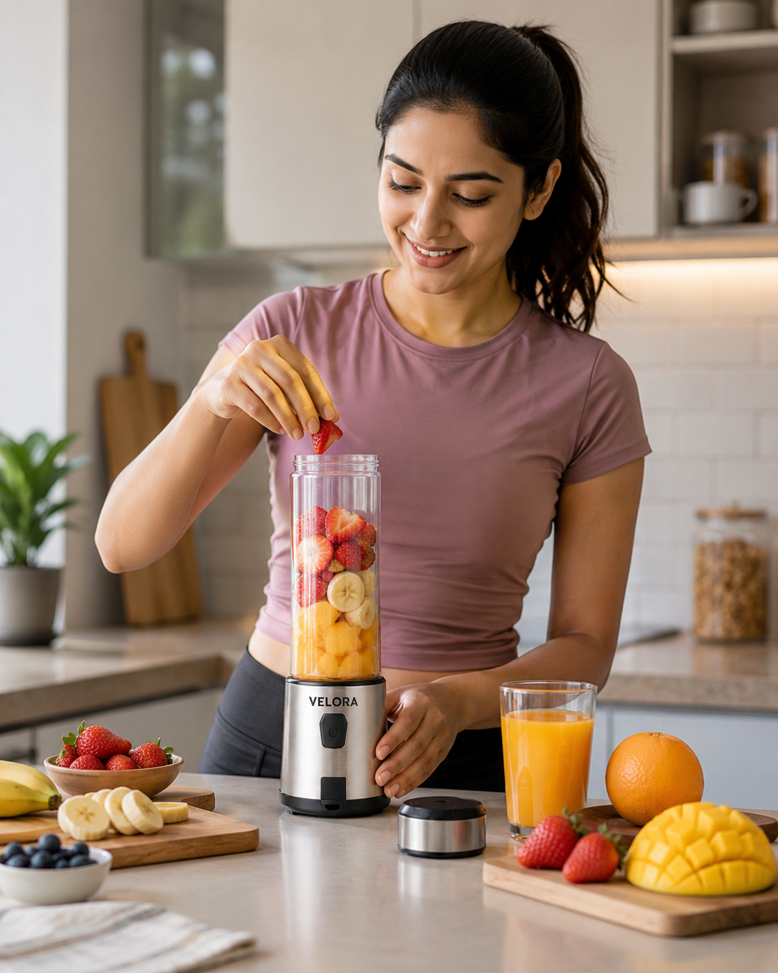 Portable Cordless Blender | Velora USB C Rechargeable